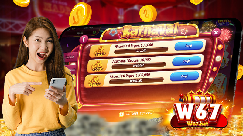 PENGUMUMAN EVENT: KARNAVAL – RAIH HADIAH UTAMA 50.000 RP SEKARANG! 2 Selesaikan Misi Isi Ulang (Akumulasi Deposit)
